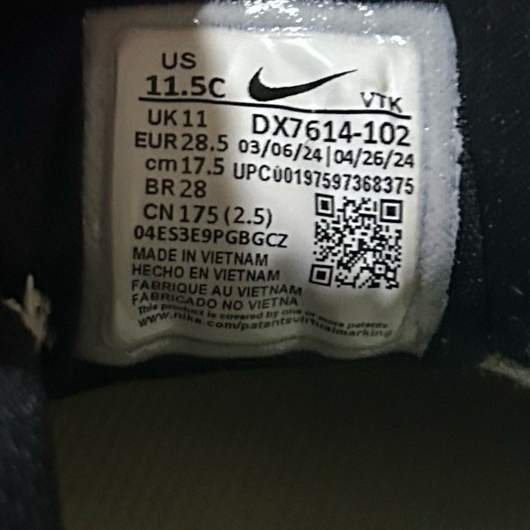 Nike Star Runner 4 White Black Kids Preschool Running Size 11.5 - Picture 7 of 8